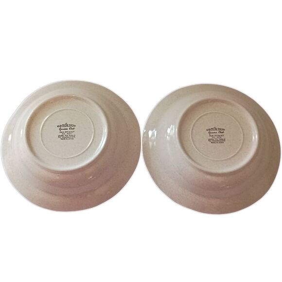 2 Mikasa Garden Club Silk Bouquet Bowls Soup Cereal Stoneware Vintage Cottage - Picture 7 of 16